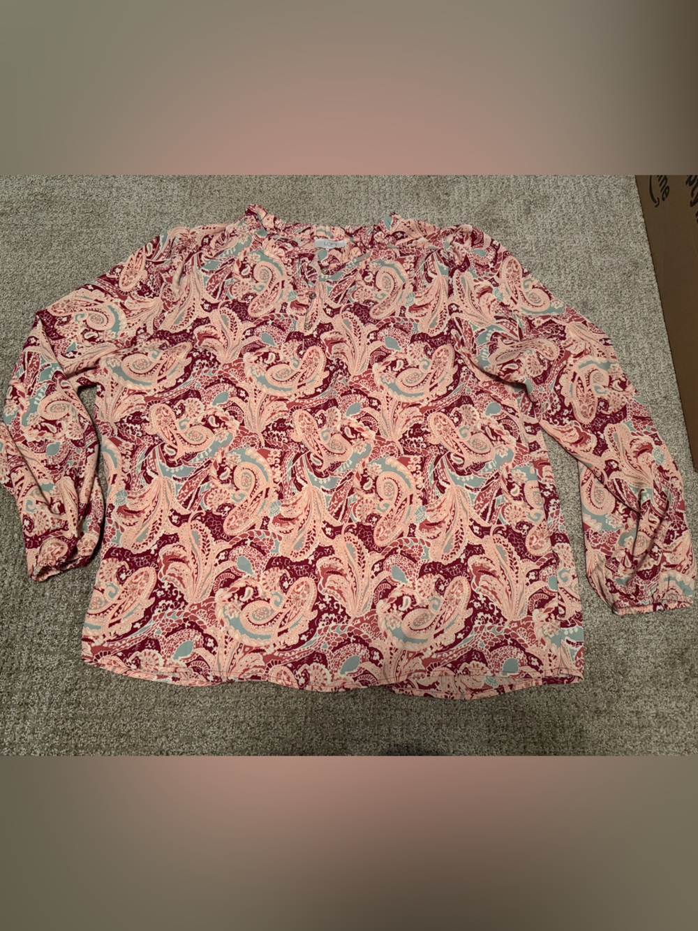 The Loft Paisley Print Blouse